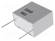 Capacitor: metallized PPS; SMR; 2.2nF; 100VDC; 63VAC; THT; ±5%; 5mm KEMET