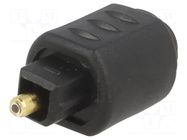 Connector: fiber optic; adapter; optical (Toslink); female/male LOGILINK