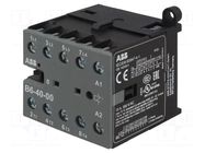 Contactor: 4-pole; NO x4; 220÷240VAC; 6A; B6; screw terminals ABB