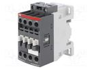 Contactor: 3-pole; NO x3; Auxiliary contacts: NC; 12A; AF; -25÷60°C ABB