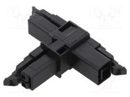 Transition: T adapter; male,female x2; 890; 16A; 250V; ways: 2; T WAGO