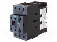 Contactor: 3-pole; NO x3; Auxiliary contacts: NO + NC; 65A; 3RT20 SIEMENS