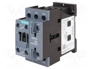 Contactor: 3-pole; NO x3; Auxiliary contacts: NO + NC; 230VAC; 25A SIEMENS