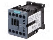 Contactor: 3-pole; NO x3; Auxiliary contacts: NC; 230VAC; 7A; 3RT20 SIEMENS