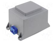 Transformer: encapsulated; 350VA; 230VAC; 24V; 14.6A; screw type INDEL