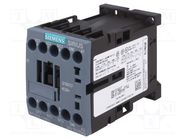 Contactor: 3-pole; NO x3; Auxiliary contacts: NC; 24VAC; 7A; 3RT20 SIEMENS