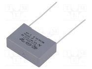 Capacitor: polypropylene; Y2; R41; 100nF; 26.5x8.5x17mm; THT; ±20% KEMET