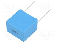 Capacitor: polypropylene; X1; PHE844; 1uF; 31.5x21x30mm; THT; ±20% KEMET