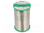 Tin; lead free; Sn96,5Ag3Cu0,5; 1mm; 500g; reel; 217÷220°C; 3% CYNEL