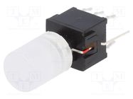 Microswitch TACT; DPDT; Pos: 2; 0.1A/30VDC; THT; none; red; 1.5N HIGHLY ELECTRIC