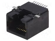 Connector: RJ45; socket; PIN: 8; 8p8c; on PCBs; SMT; horizontal KEYSTONE