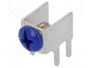 Terminal: screw terminal; THT,screw terminal; blue; 7.5x5mm KEYSTONE