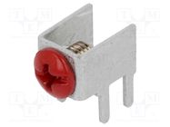 Terminal: screw terminal; THT,screw terminal; red; 7.5x5mm KEYSTONE