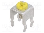 Terminal: screw terminal; THT,screw terminal; yellow; 7x5mm KEYSTONE