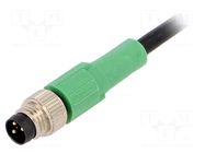 Cable: for sensors/automation; M8; PIN: 3; straight; 3m; plug; 4A PHOENIX CONTACT