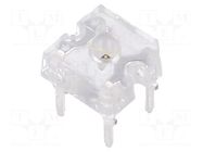 LED Super Flux; yellow; 7.62x7.62mm; 1÷2.8cd; 30°; Front: convex VISHAY