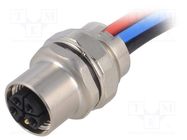 Socket; M12; PIN: 5; male; L code-Power; Type: with leads; IP65,IP67 HARTING