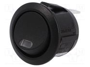 ROCKER; SPST; Pos: 2; ON-OFF; 10A/250VAC; 10A/24VDC; black; LED; 2V 