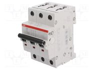 Circuit breaker; 230/400VAC; Inom: 6A; Poles: 3; Charact: C; 6kA ABB