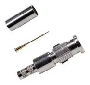 RF COAX CONN, HD BNC PLUG, 75 OHM, CRIMP