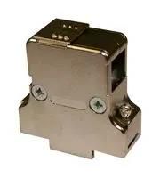 D SUB BACKSHELL, TOP/SIDE ENTRY, SIZE DC