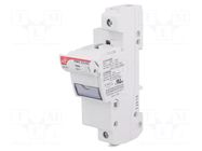Fuse holder; 22x58mm; for DIN rail mounting; 100A; 690VAC; 750VDC DF ELECTRIC
