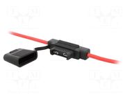 Fuse holder; 29mm; 60A; on cable; Leads: leads x2; ways: 1; UL94V-2 MTA