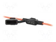 Fuse holder; 19mm; 30A; on cable; Leads: leads x2; UL94V-0; IP67 LITTELFUSE
