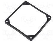 Mounting gasket; Ømount.hole: 5mm; black; Shore hardness: 40 RICHCO