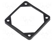 Mounting gasket; Ømount.hole: 5mm; black; Shore hardness: 40 RICHCO