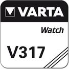 Watch SR62 (V317) Battery, 10 pcs. in box - silver oxide-zinc button cell, 1.55 V