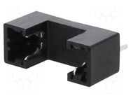 Fuse holder; 5x20mm; 6A; Pitch: 21.4mm; black; 250V; Cutout: Ø1.5mm PROFFUSE