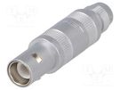 Connector: coaxial; 0S; plug; male; PIN: 1; soldering; for cable; 6A LEMO