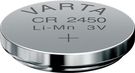 Professional Electronics CR2450 (6450) Battery, 1 pc. blister - lithium button cell, 3 V
