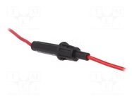 Fuse holder; 6.3x30mm,6.3x32mm; on cable; Imax: 10A; Leads: cables SCI