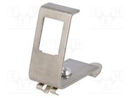 Mounting clamp; Keystone; for DIN rail mounting; Rail: TS35 LOGILINK