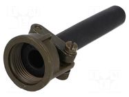 Cable hood and fastener; olive; size 12SL,size 14,size 14S AMPHENOL