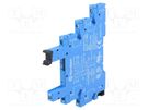 Socket; PIN: 5; 6A; 250VAC; for DIN rail mounting; screw terminals FINDER