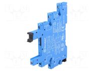Socket; PIN: 5; 6A; 250VAC; for DIN rail mounting; screw terminals FINDER
