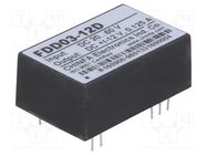 Converter: DC/DC; 3W; Uin: 20÷60VDC; Uout: 12VDC; Uout2: -12VDC CHINFA ELECTRONICS