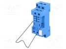 Socket; PIN: 8; for DIN rail mounting; Series: 56.32,99.01 FINDER