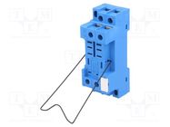Socket; PIN: 8; for DIN rail mounting; 56.32,99.01 FINDER