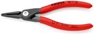 KNIPEX 48 11 J0 SB Precision Circlip Pliers for internal circlips in bore holes with non-slip plastic coating grey atramentized 140 mm (self-service card/blister)