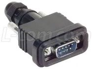 CONNECTOR & BACKSHELL KIT, D SUB, PLUG, 9 POSITION