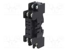 Socket; PIN: 8; 7A; 250VAC; on panel,for DIN rail mounting RELPOL