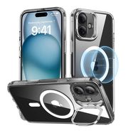 ESR Classic Hybrid (HaloLock) case with stand for iPhone 16 Plus (transparent), ESR