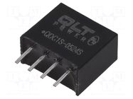 Converter: DC/DC; 1W; Uin: 4.5÷5.5VDC; Uout: 24VDC; SIL4; 0.03ppm/°C QLT POWER