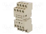 Socket; PIN: 14; 5A; 250VAC; for DIN rail mounting; -55÷55°C; MY4 OMRON