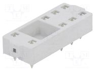 Socket; PIN: 8; 8A; 250VAC; PCB; for PCB; -40÷70°C; 34.6x12.9x6.6mm RELPOL