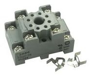 RELAY SOCKET, 8 PIN, 10A, DIN RAIL